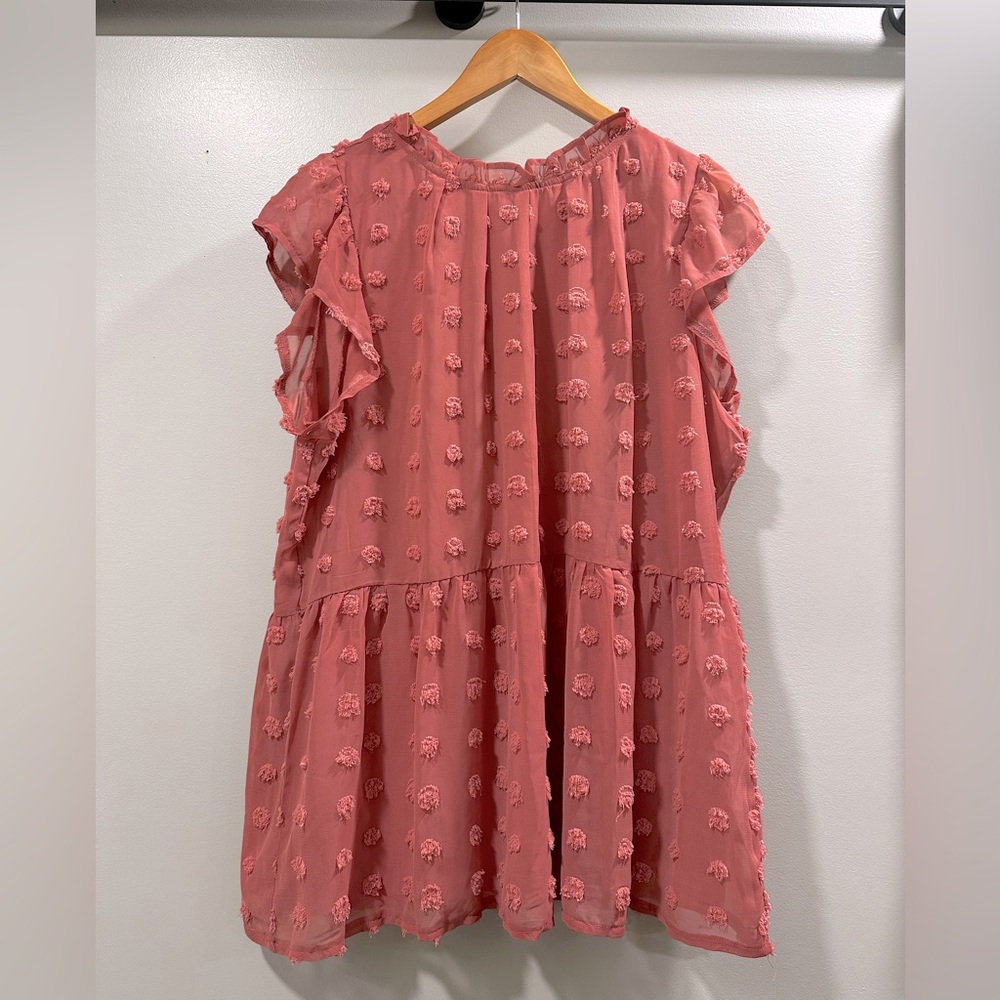 Pink Peplum Top xl